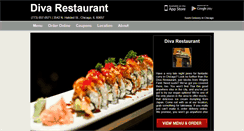 Desktop Screenshot of diva-restaurant.com
